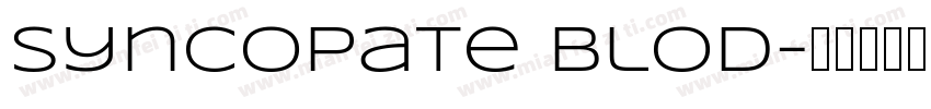 syncopate blod字体转换